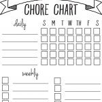 Diy Printable Chore Chart | Free Printables Nov/feb | Pinterest   Free Printable Charts And Lists