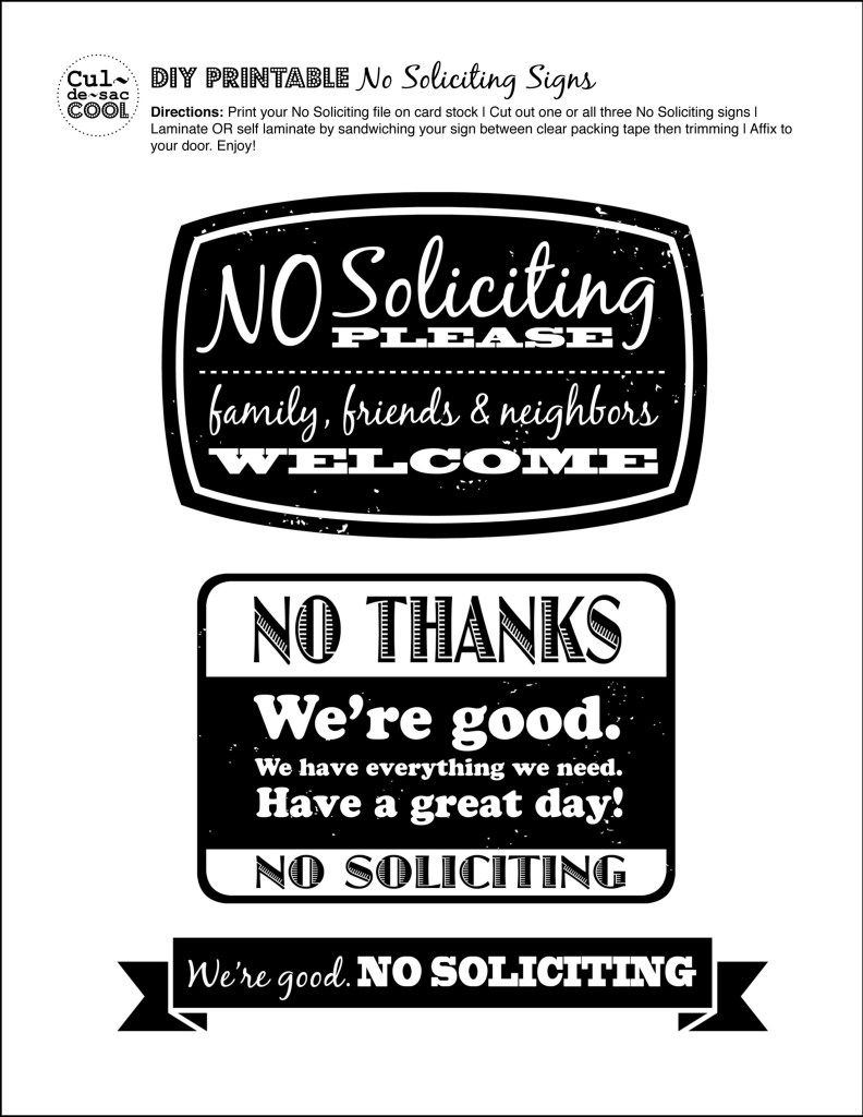 Diy Printable No Soliciting Signs … | No Soliciting Signs | Pinte… - Free Printable Funny Office Signs