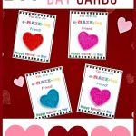 Diy Valentine's Day Cards For Kids With Free Printable!   Bullock's Buzz   Free Printable Childrens Valentines Day Cards