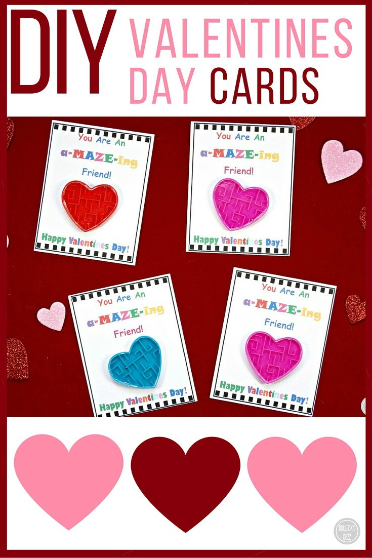 Diy Valentine #39 s Day Cards For Kids With Free Printable Bullock #39 s