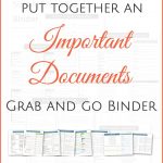 Documents For Emergencies | Evacuation | Put Together A Complete   Free Printable Documents