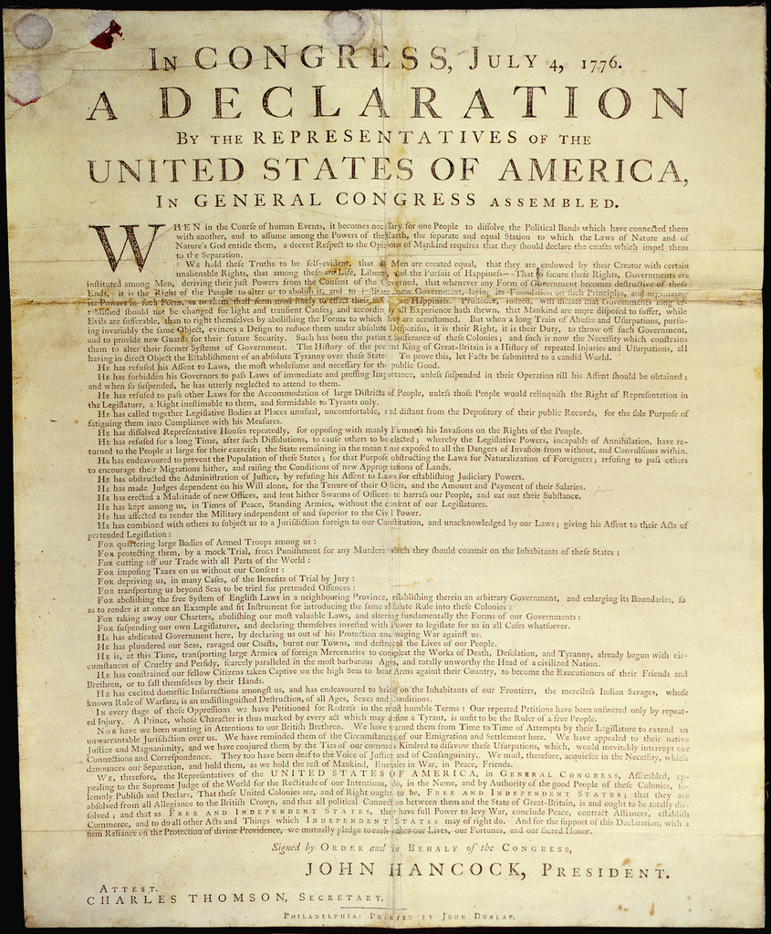 Documents That Changed The World: The Declaration Of Independence&amp;#039;s - Free Printable Copy Of The Declaration Of Independence