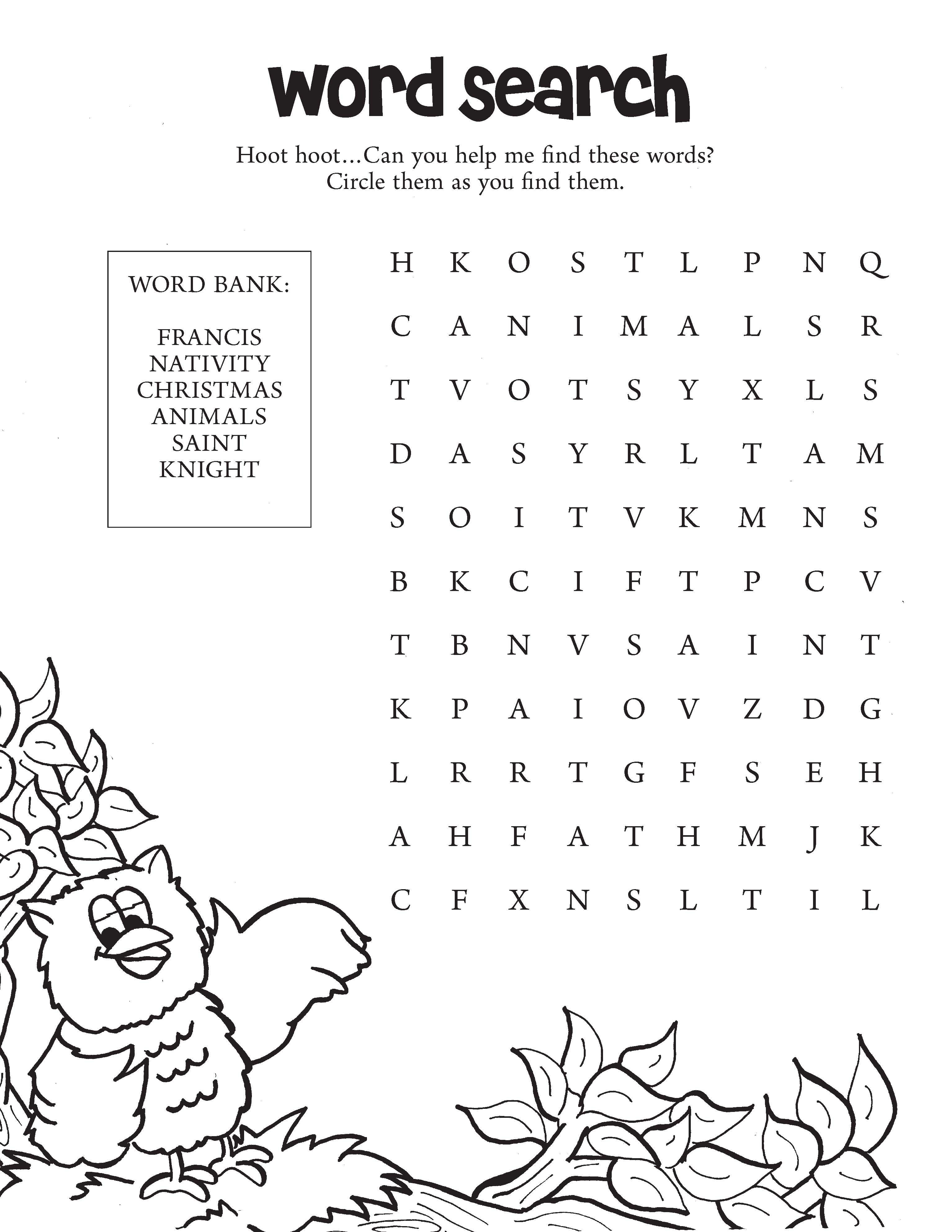 Download This Great Advent Word Search For Your Family Or Your Class - Free Printable Catholic Word Search