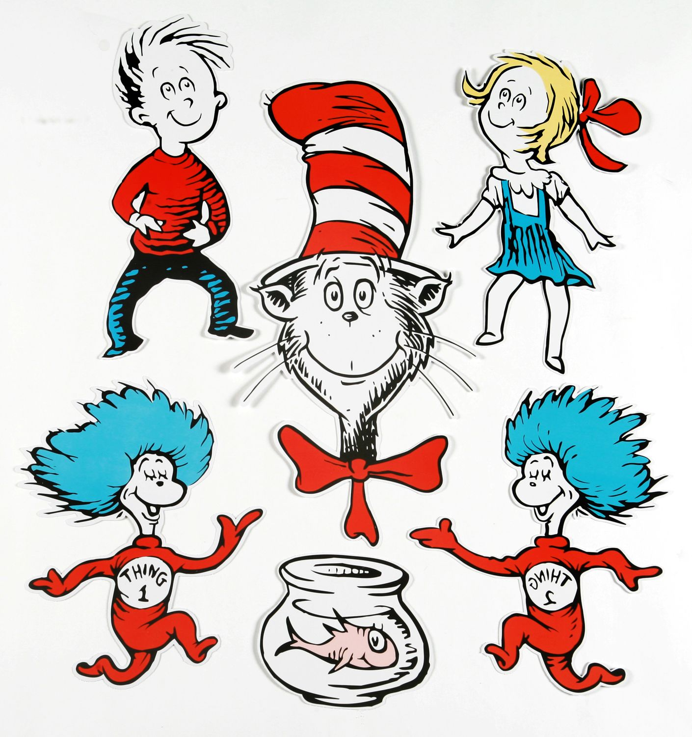 Dr. Seuss Characters | Large Dr. Seuss Characters 2-Sided Classroom - Free Printable Pictures Of Dr Seuss Characters