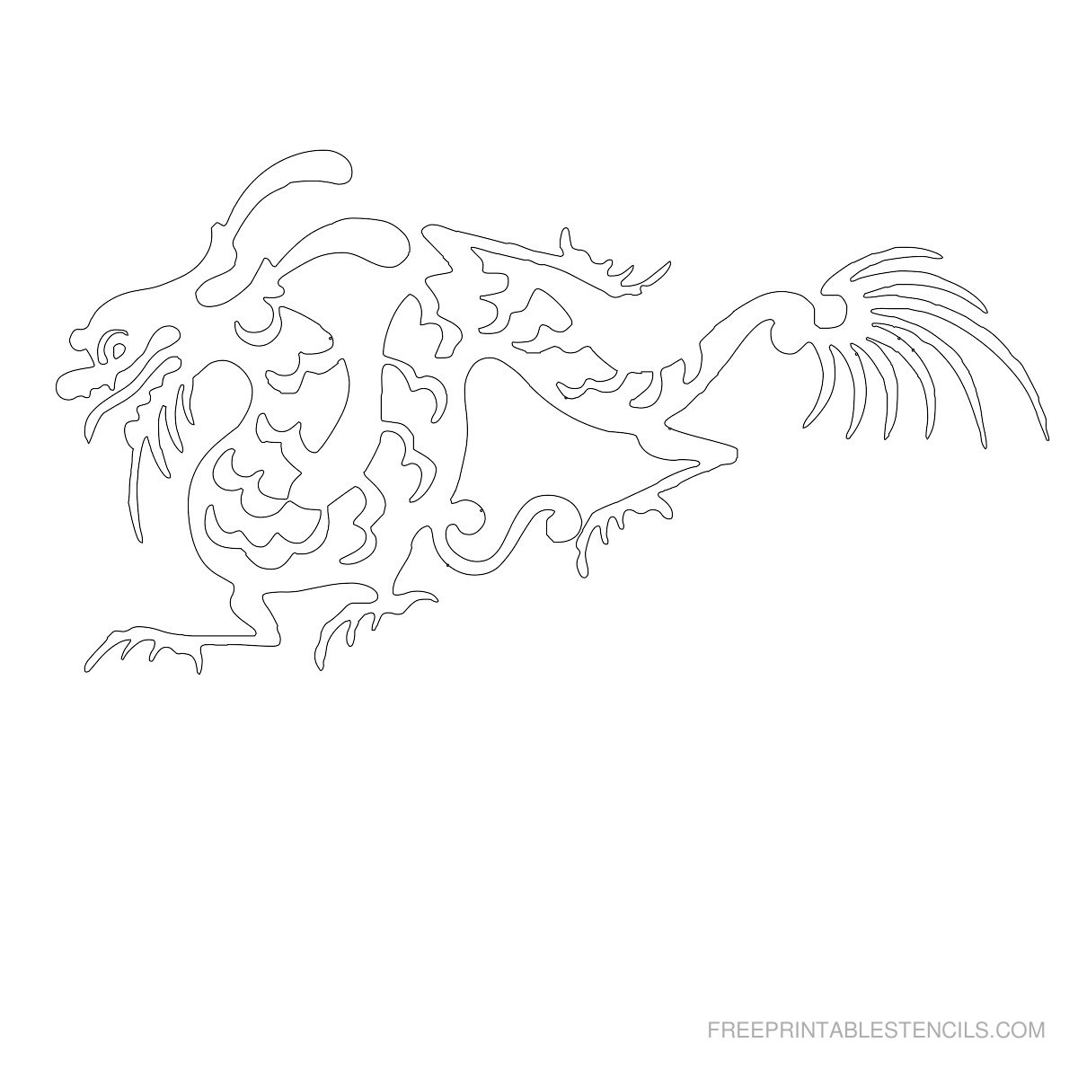 Dragon Stencils Printable Pictures | Free Printable Stencils - Free Printable Dragon Stencils