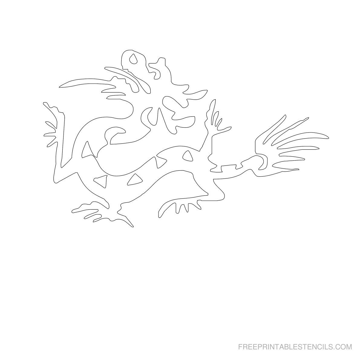 Dragon Stencils Printable Pictures | Free Printable Stencils - Free Printable Dragon Stencils