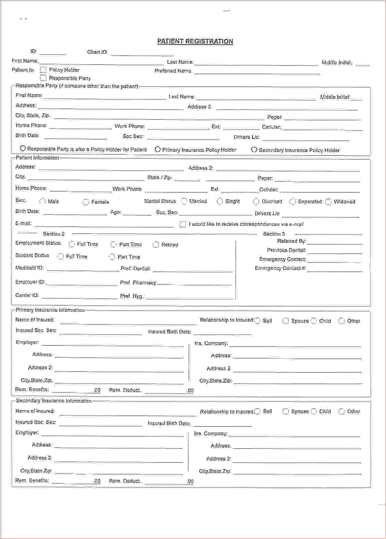 Free Printable Medical Forms