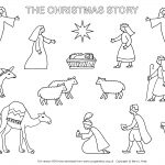 √ Christmas Nativity Coloring Pages To Print   Free Printable Nativity Scene Pictures