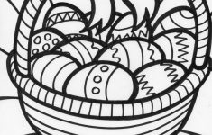 Easter Basket Coloring Page Coloring Page &amp; Book For Kids. - Free Printable Coloring Pages Easter Basket