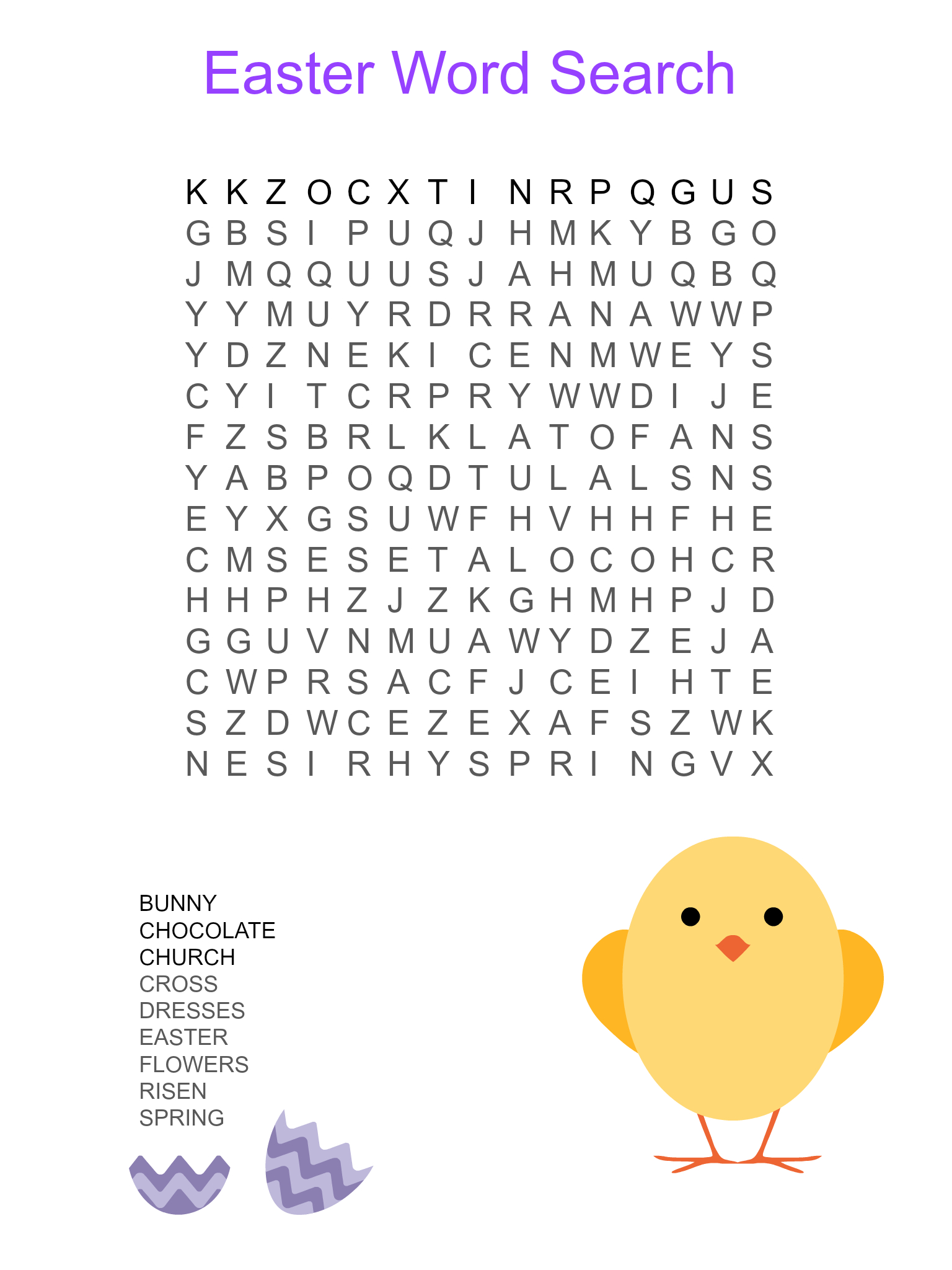 Easter Word Search Puzzle--Lots Of Easter Time Fun For The Kids - Free Printable Religious Easter Word Searches