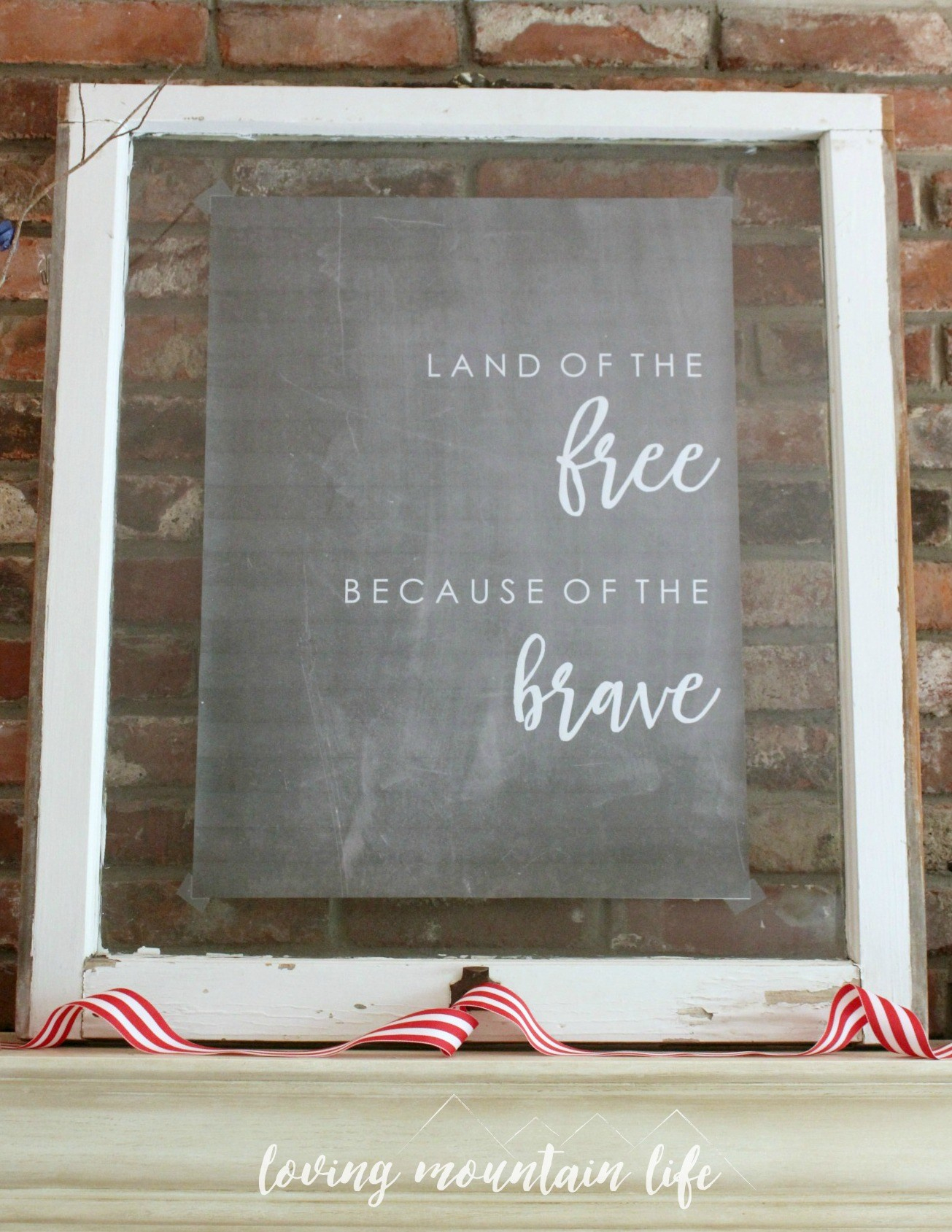 Easy Diy Patriotic Decor &amp;amp; A Free Beautiful Printable - Loving - Free Printable Patriotic Writing Paper