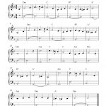 Easy Piano Solo Arrangementpeter Edvinsson Of The Christmas   Free Printable Christmas Music Sheets Piano