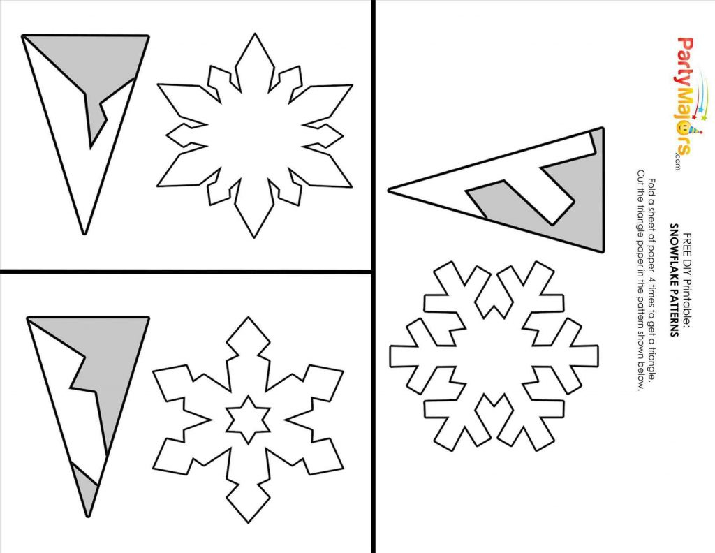 Easy Snowflake Template | Fiddler On Tour - Snowflake Template Free Printable