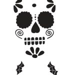 Easy Sugar Skull 7 | Seasonal | Sugar Skull Pumpkin Stencil, Sugar   Small Pumpkin Stencils Free Printable