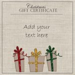 Editable And Printable Silver Swirls Gift Certificate Template Free   Free Printable Christmas Gift Voucher Templates