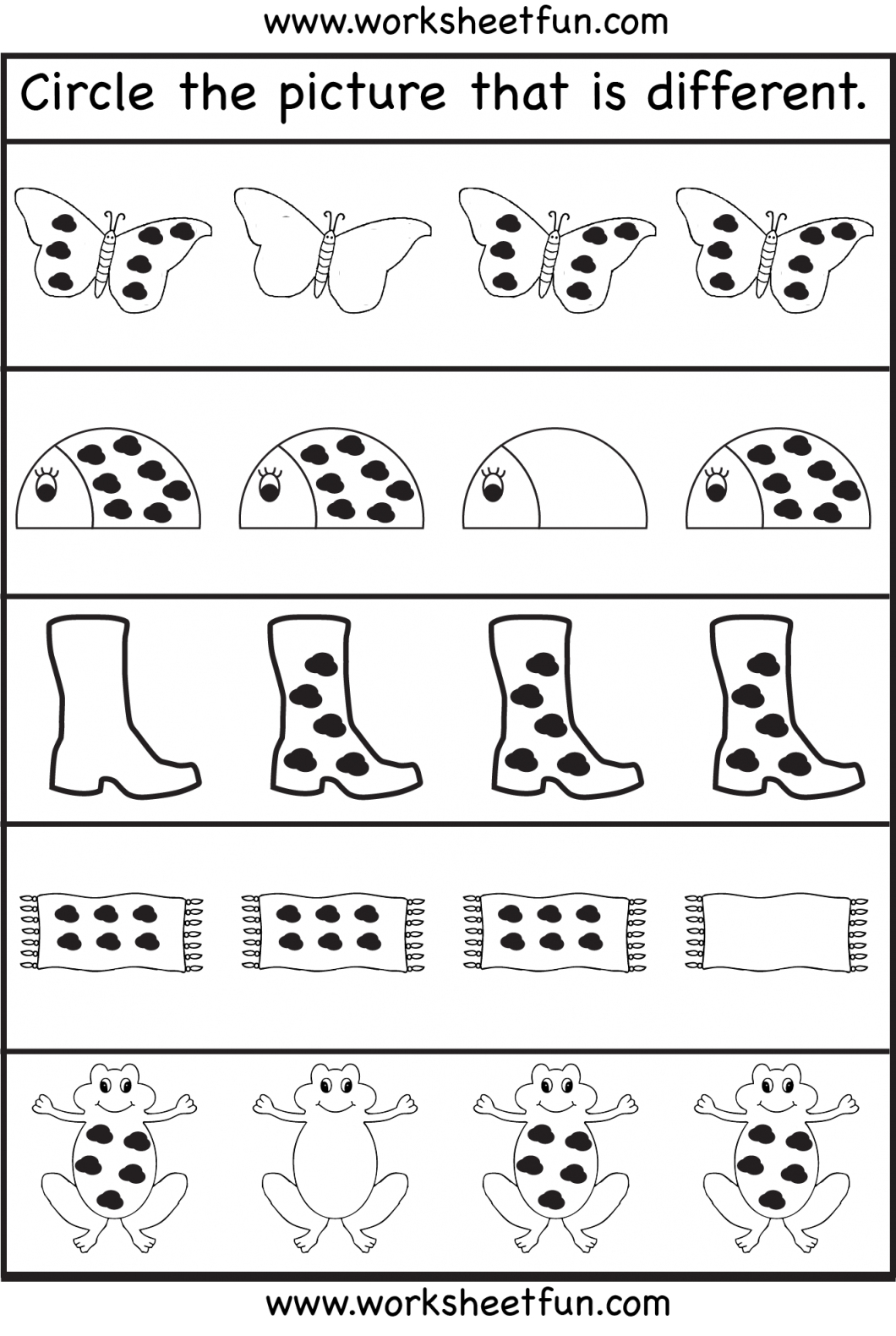 Educational Activities For 3 Year Olds Printable – With Preschool - Free Printable Same And Different Worksheets