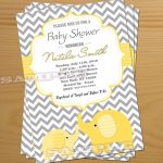 Elephant Baby Shower Invitation Gender Neutral Baby Shower   Free Printable Elephant Baby Shower Invitations