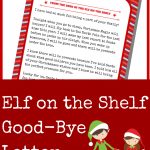 Elf On The Shelf Good Bye Letter | Elf On The Shelf Ideas | Elf On   Elf On A Shelf Goodbye Letter Free Printable
