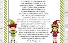 Elf On The Shelf Story - Free Printable Poem - Lil' Luna - Free Printable Elf On The Shelf Story