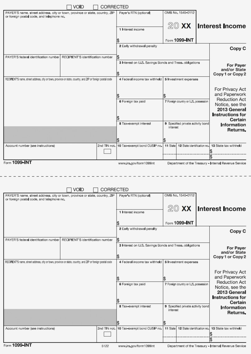 Eliminate Your Fears And Doubts About Free | Form Information - Free Printable 1099 Form