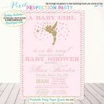 Fairy Baby Shower Invitations Fairy Ba Shower Ba Showers Ideas With   Free Printable Tinkerbell Baby Shower Invitations