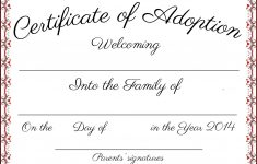 Fake Adoption Papers. Petition For Adoption Of Adultstepparent - Fake Adoption Certificate Free Printable