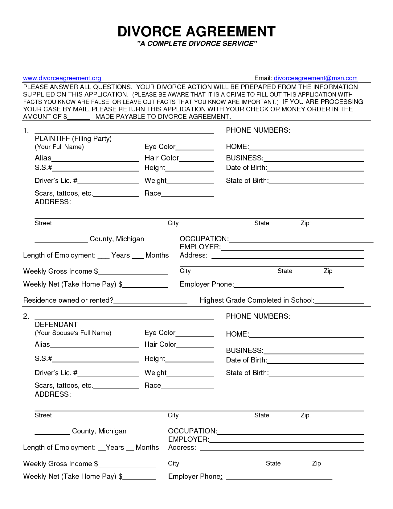 Fake Divorce Papers Pdf | Worksheet To Print | Fake Divorce Papers - Free Printable Divorce Papers For Illinois
