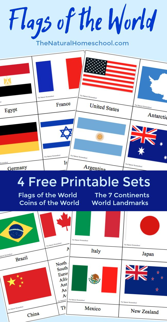 Fantastic Country Flags Of The World With 4 Free Printable Sets - Free Printable Flags From Around The World