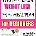 Fast And Easy Weight Loss On The Keto Diet, Recipes And Meal Plan In   Free Printable Meal Plans For Weight Loss