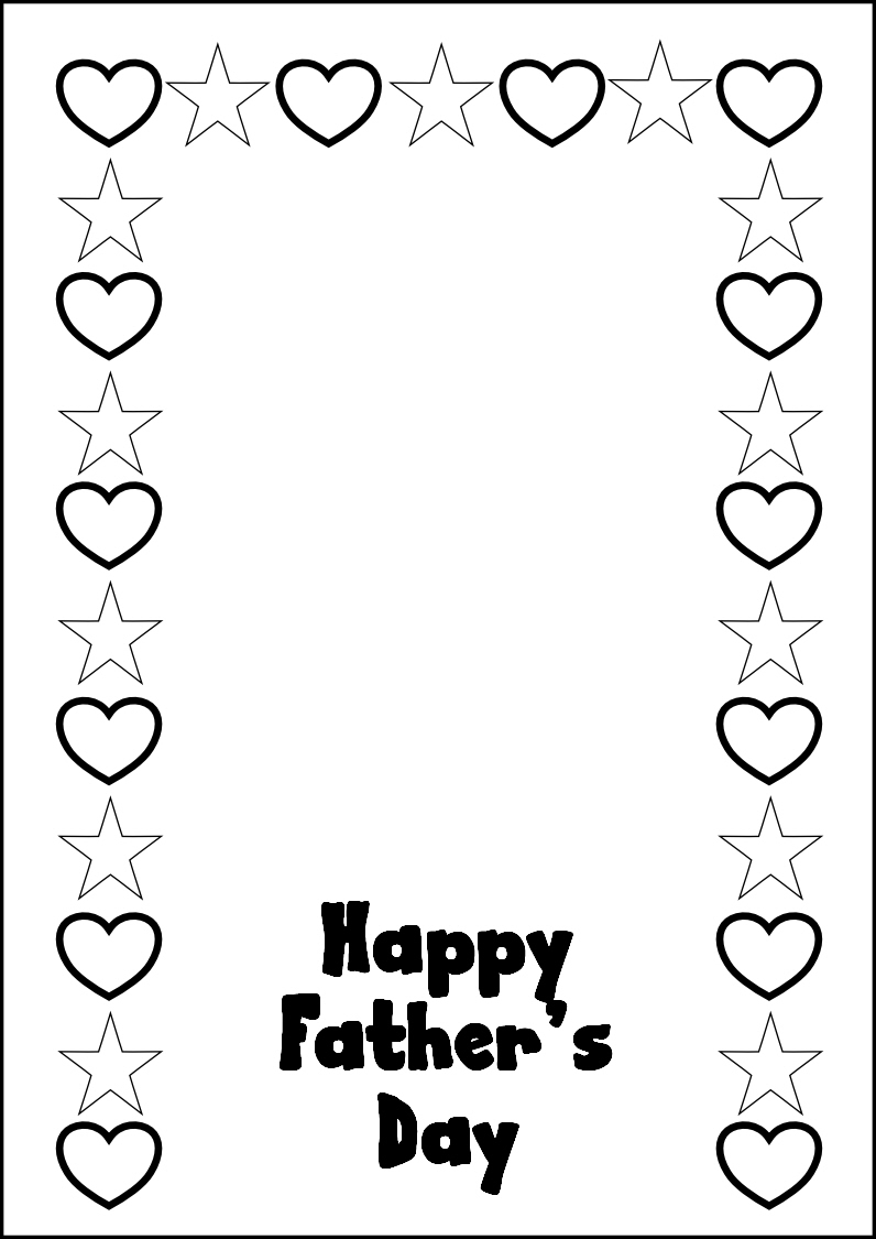 Fathers Day Coloring Pages Printables - 8.6.kaartenstemp.nl • - Free Printable Happy Fathers Day Grandpa Cards