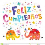 Feliz Cumpleanos Happy Birthday In Spanish Greeting Card Stock   Free Printable Happy Birthday Cards In Spanish