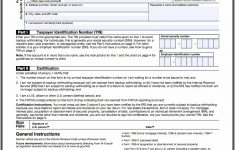 Fillable And Printable W 9 Form Form : Resume Examples - W9 Free Printable Form 2016