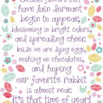 Finger Print Boarder And Child's Handwriting Int He Middle Of A   Free Printable Easter Greeting Cards