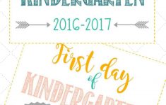 First Day Of School Signs: Free Printables *pre-School- 12Th Grade - Free Printable First Day Of School Signs