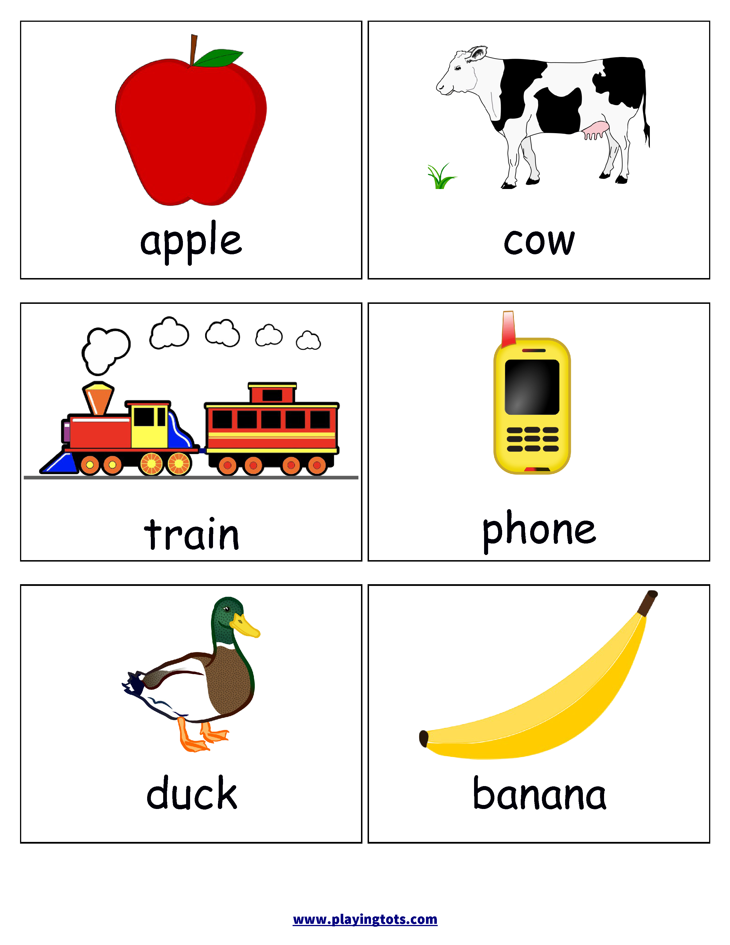 First Words Flash Cards For Your Toddler Keywords: Picture,cards - Free Printable Rhyming Words Flash Cards
