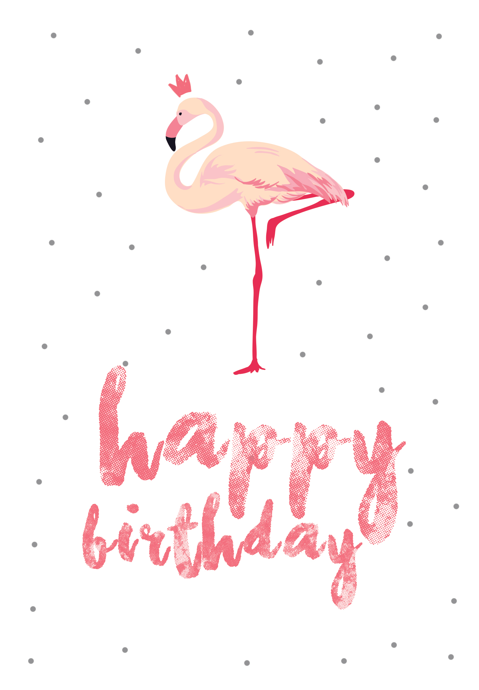 Flamingo Birthday - Free Printable Birthday Card | Greetings Island - Free Printable Birthday Cards For Her