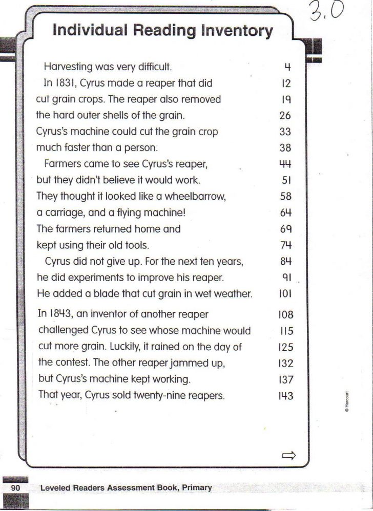 Fluency Passages - Buford Academy - Free Printable Reading ...