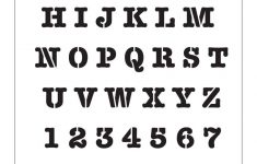 Folkart Alphabet Heavy Typewriter Laser Printing Stencil-30738 - The - Free Printable Fonts Stencils