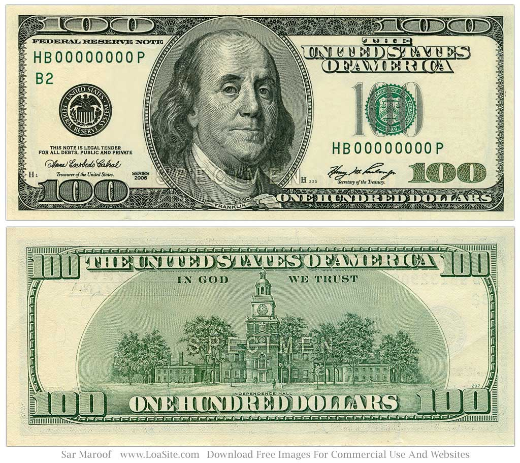 Free Printable 100 Dollar Bill Free Printable