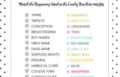 Free Baby Shower Candy Bar Game - 4 Colors | Lil' Luna - Free Printable Online Baby Shower Games