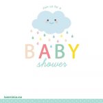 Free Baby Shower Clipart For Invitations Unique Shower Cloud Free   Free Printable Baby Shower Clip Art