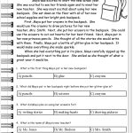 Free Back To School Worksheets And Printouts   Free Printable Short Stories With Comprehension Questions