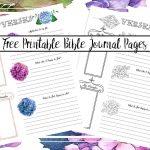 Free Bible Journaling Printables (Including One You Can Color!)   Free Printable Bible Study Journal Pages