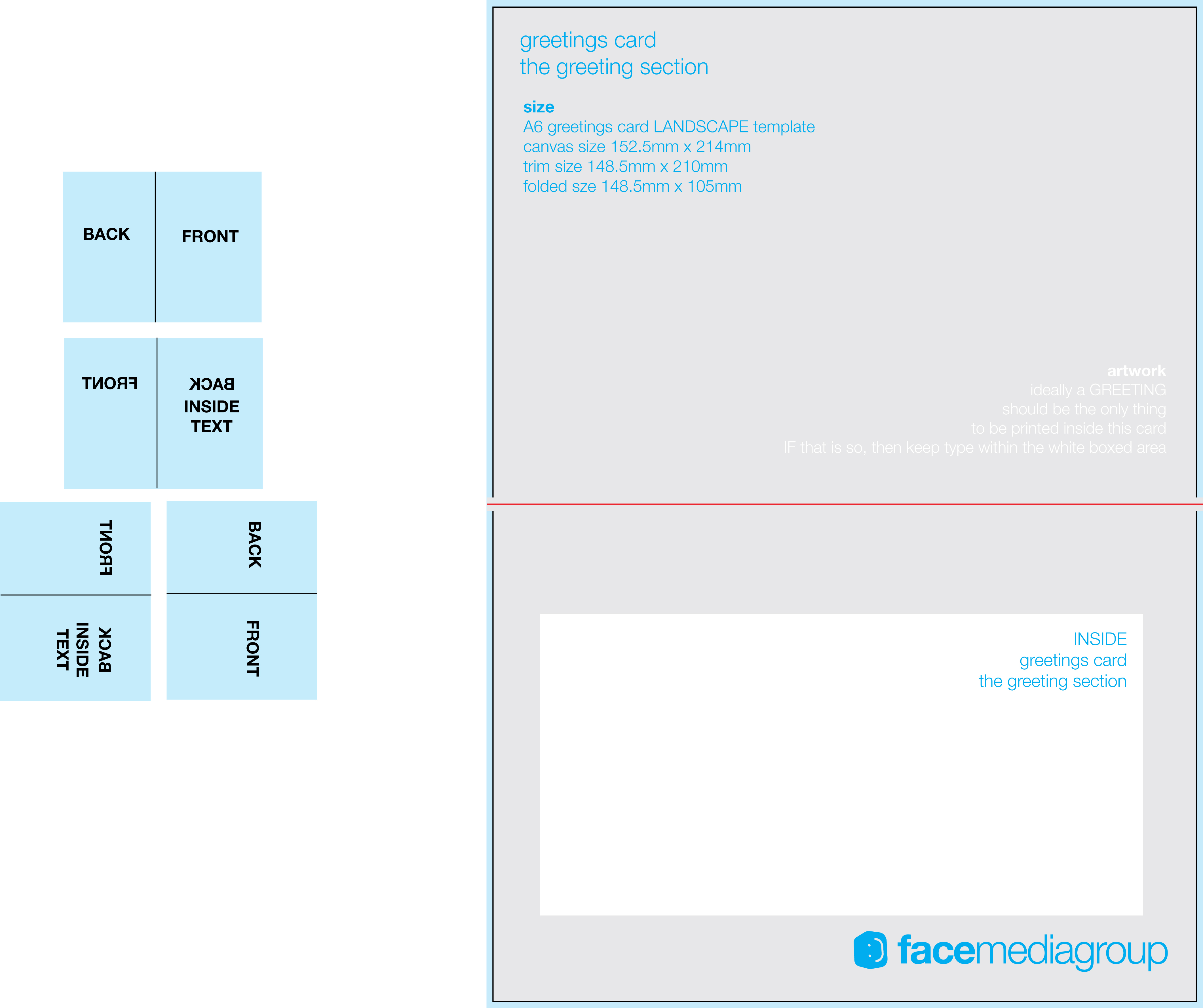 Free Blank Greetings Card Artwork Templates For Download | Face - Free Printable Blank Greeting Card Templates