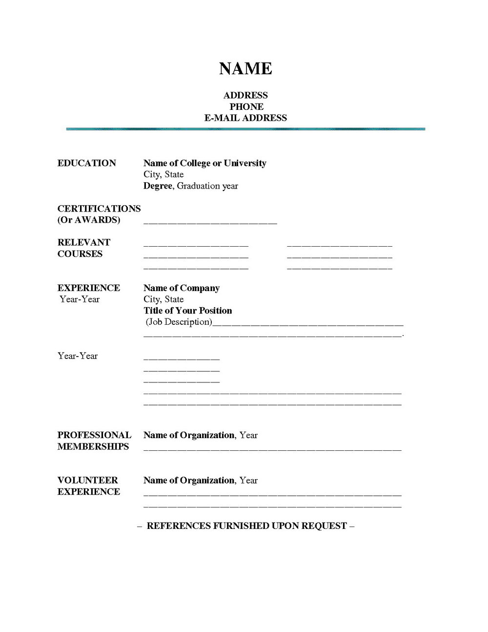 Free Blank Resume Form Printable | Mbm Legal - Free Blank Resume Forms Printable