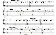 Free Blank Space-Taylor Swift Sheet Music Preview 1 #piano | Music - Taylor Swift Mine Piano Sheet Music Free Printable