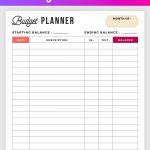 Free Budget Planner Printable   Printable Finance Planner | Office   Free Printable Bill Planner