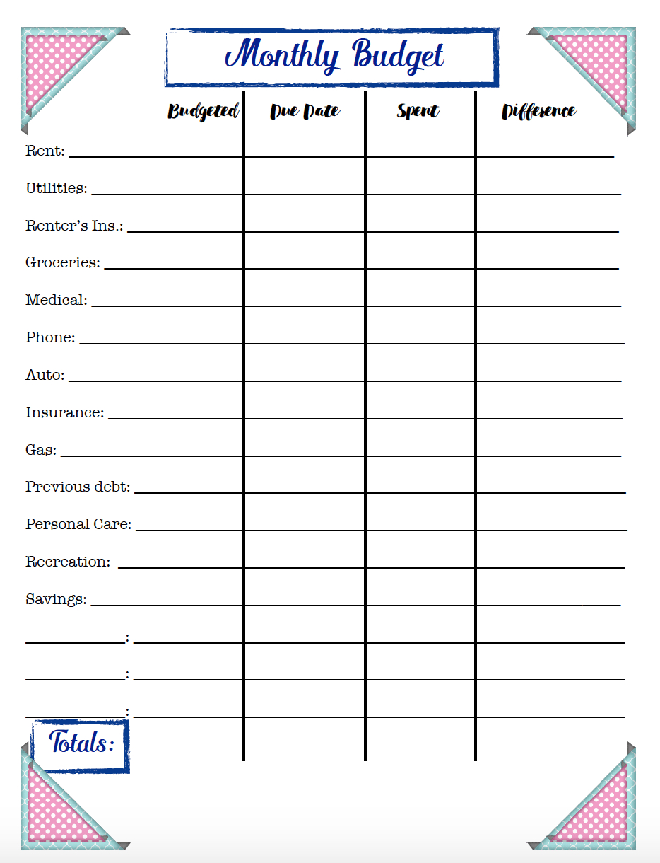 Free Budgeting Printables: Expense Tracker, Budget, &amp;amp; Goal-Setting - Free Printable Daily Expense Tracker