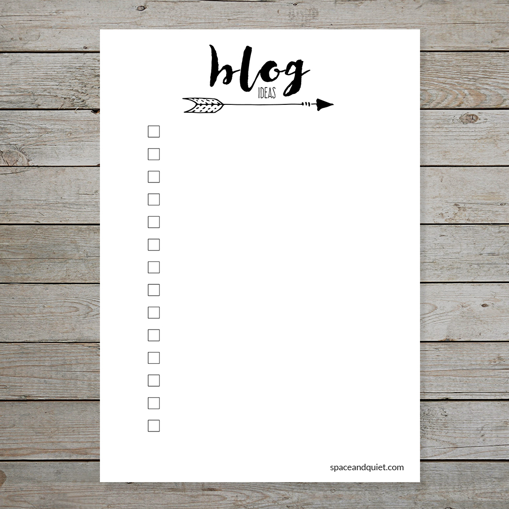 Free Bullet Journal Printable Blog Planner Layouts - Instant Download - Free Printable Blog Planner