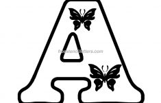 Free Butterfly Stencils To Print | Print A Letter Stencil | A - Free Printable Alphabet Stencils To Cut Out